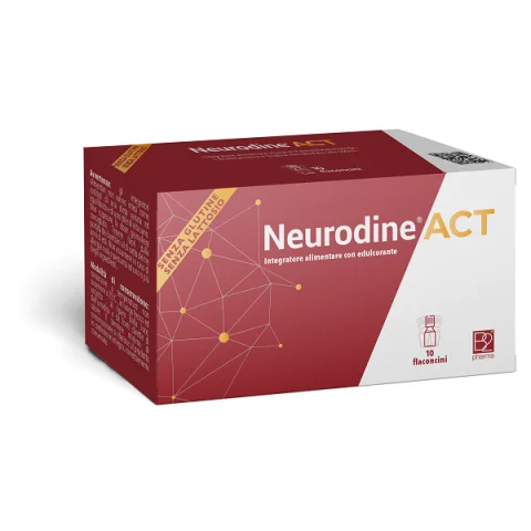 Neurodine Act 10 Flaconcini - Integratore alimentare per il sistema nervoso