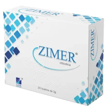 Zimer 20 Bustine 3 Grammi Gusto Arancia - Integratore Per Migliorare La Concentrazione e La Funzione Cognitiva