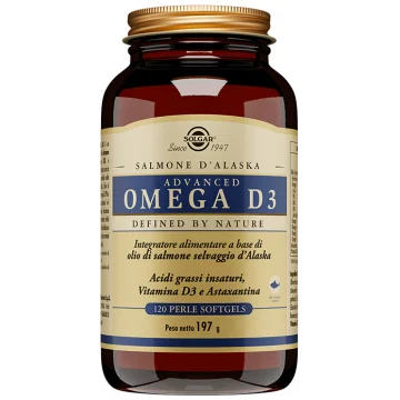 Solgar Advanced Omega D3 120 Perle Softgels - Integratore per colesterolo