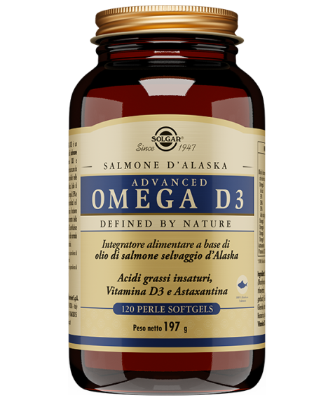 Solgar Advanced Omega D3 120 Perle Softgels - Integratore per colesterolo