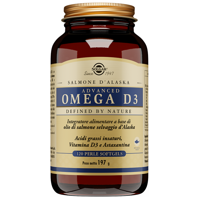 Solgar Advanced Omega D3 120 Perle Softgels - Integratore per colesterolo