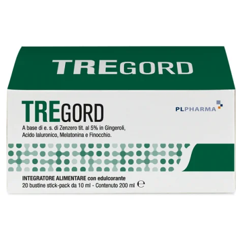 Tregord 20 Stick Pack 10 ML - Integratore Per Il Reflusso Gastroesofageo Ed Il Benessere Gastrointestinale