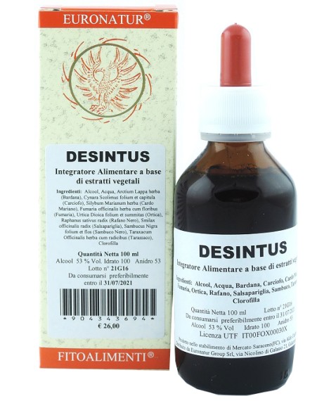 Desintus Gocce Euronatur 100 ml - Integratore ad azione depurativa 