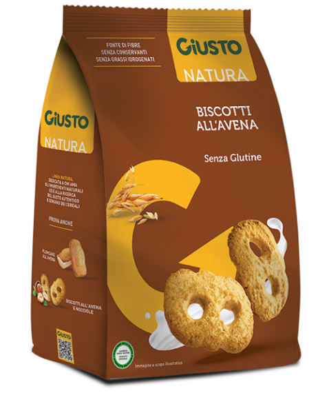 GIUSTO S/G Bisc.Avena 250g