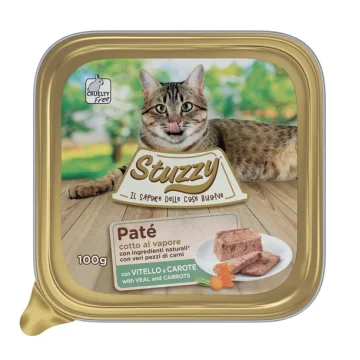 STUZZY GATTO VITELLO CAROTE 100GR (vaschetta)
