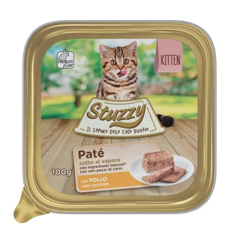 STUZZY GATTO KITTEN POLLO 100GR (vaschetta) STUZZY GATTO KITTEN POLLO 100GR (vaschetta)