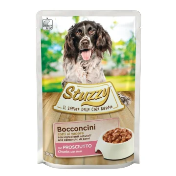 STUZZY CANE BOCCONCINI PROSCIUTTO 100GR (bustina)
