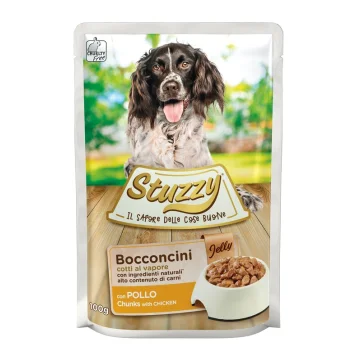 STUZZY CANE BOCCONCINI JELLY POLLO 100GR (bustina)
