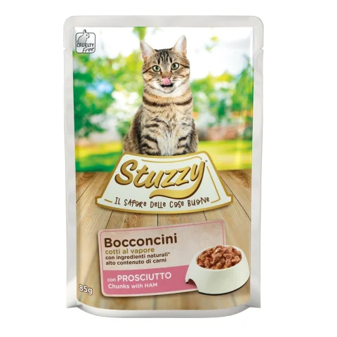 STUZZY GATTO BOCCONCINI PROSCIUTTO 85GR (bustina)