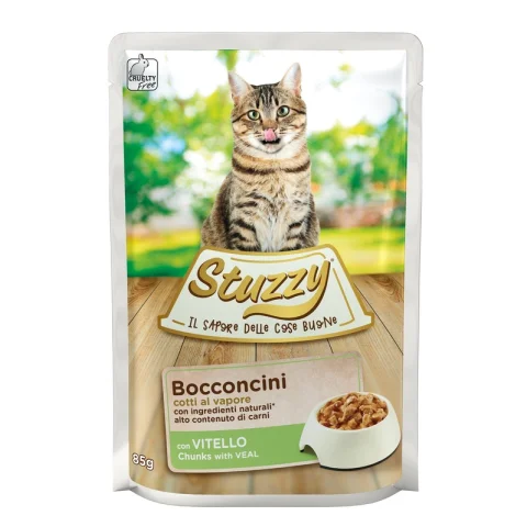 STUZZY GATTO BOCCONCINI VITELLO 85GR (bustina)