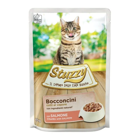 STUZZY GATTO BOCCONCINI SALMONE 85GR (bustina) STUZZY GATTO BOCCONCINI SALMONE 85GR (bustina)