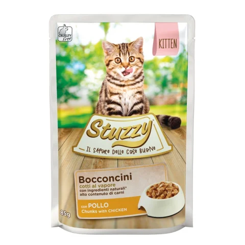 STUZZY GATTO BOCCONCINI KITTEN POLLO 85GR (bustina) STUZZY GATTO BOCCONCINI KITTEN POLLO 85GR (bustina)