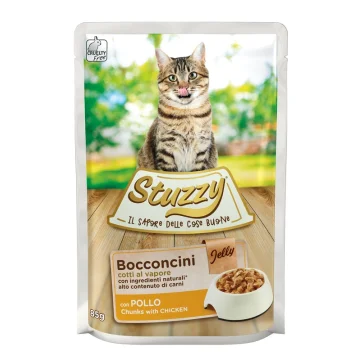 STUZZY GATTO BOCCONCINI JELLY POLLO 85GR (bustina)