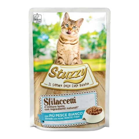 STUZZY GATTO SFILACCETTI PESCE 85GR (bustina)