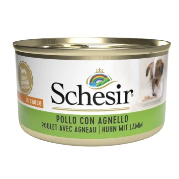 SCHESIR CANE SALSA POLLO AGNELLO 85GR (lattina)