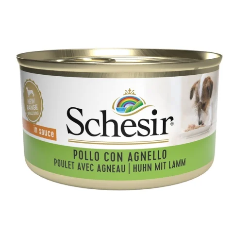 SCHESIR CANE SALSA POLLO AGNELLO 85GR (lattina)