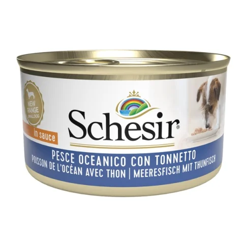 SCHESIR CANE SALSA PESCE OCEANICO TONNO 85GR (lattina) SCHESIR CANE SALSA PESCE OCEANICO TONNO 85GR (lattina)