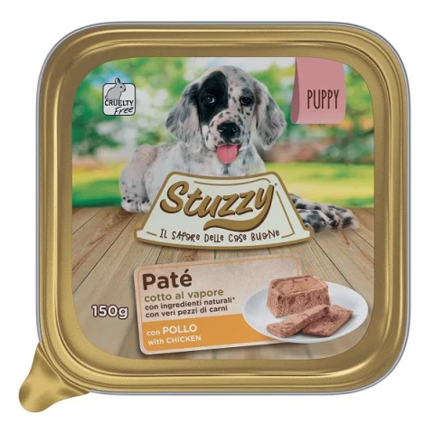 STUZZY CANE PATE' PUPPY POLLO 150GR (vaschetta)