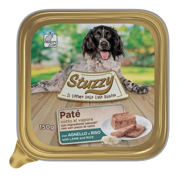 STUZZY CANE PATE' AGNELLO RISO 150GR (vaschetta)