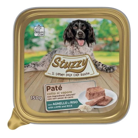STUZZY CANE PATE' AGNELLO RISO 150GR (vaschetta)