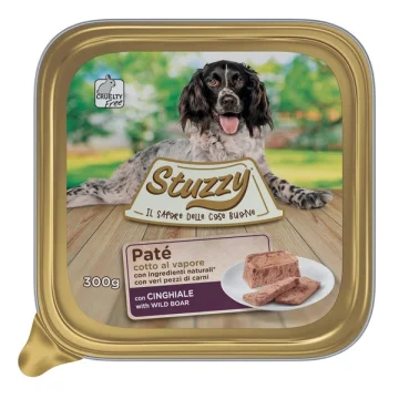 STUZZY CANE PATE' CINGHIALE 300GR (vaschetta)