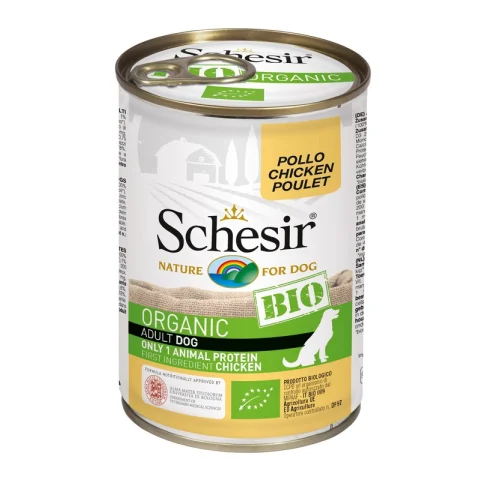 SCHESIR BIO CANE ADULT POLLO 400GR (lattina) SCHESIR BIO CANE ADULT POLLO 400GR (lattina)