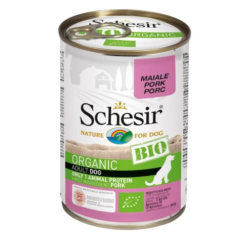 SCHESIR BIO CANE ADULT MAIALE 400GR (lattina)