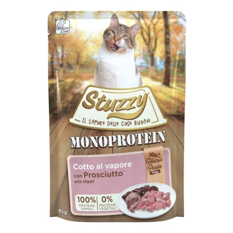 STUZZY GATTO MONOPROTEICO PROSCIUTTO 85GR (bustina)