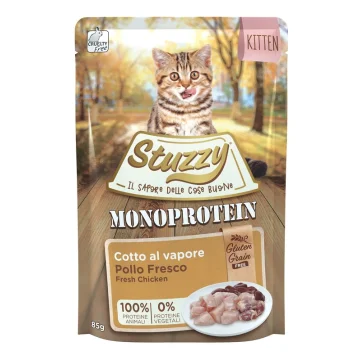 STUZZY GATTO MONOPROTEICO KITTEN POLLO 85GR (bustina)