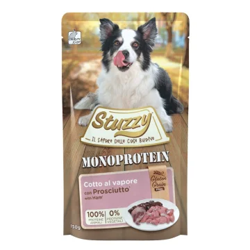 STUZZY CANE MONOPROTEICO PROSCIUTTO 150GR (bustina)