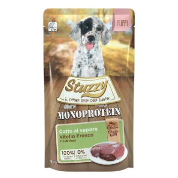 STUZZY CANE MONOPROTEICO PUPPY VITELLO 150GR (bustina)