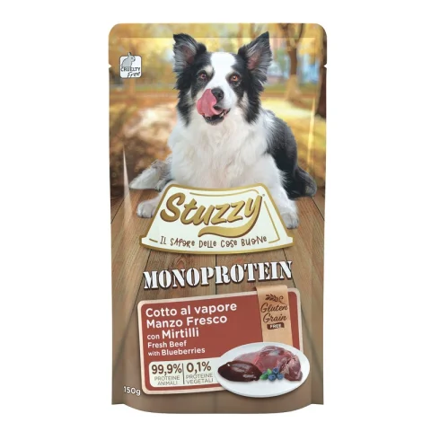 STUZZY CANE MONOPROTEICO MANZO MIRTILLO 150GR (bustina) STUZZY CANE MONOPROTEICO MANZO MIRTILLO 150GR (bustina)