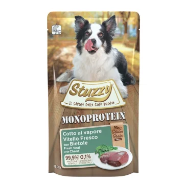 STUZZY CANE MONOPROTEICO VITELLO BIETOLE 150GR (bustina)