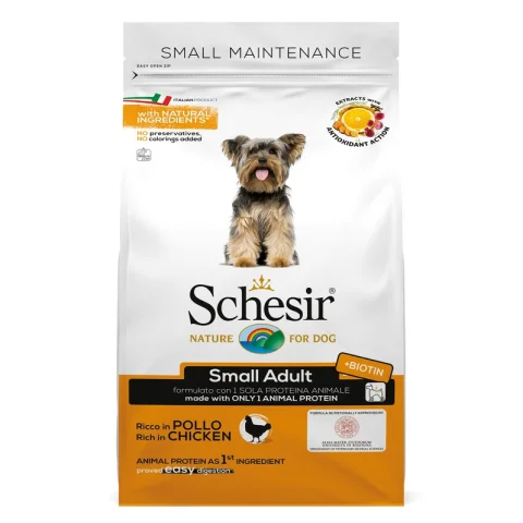 SCHESIR CANE MANTENIMENTO SMALL ADULT POLLO 800GR