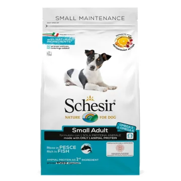 SCHESIR CANE MANTENIMENTO SMALL ADULT PESCE RISO 800GR