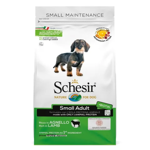 SCHESIR CANE MANTENIMENTO SMALL ADULT AGNELLO 800GR
