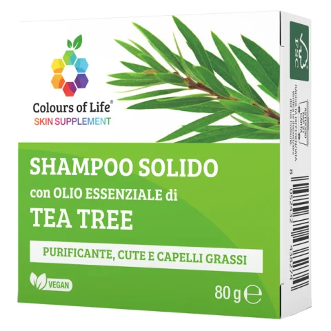 TEA TREE Sh.Solido 80gr COLOUR TEA TREE Sh.Solido 80gr COLOUR