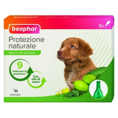 PROTEZIONE NATURALE CANE/CUCCIOLO SPOT-ON 3PIP. 1ML - BEAPHAR
