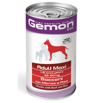 GEMON CANE BOCCONI MAXI ADULT MANZO 1,25KG (lattina)