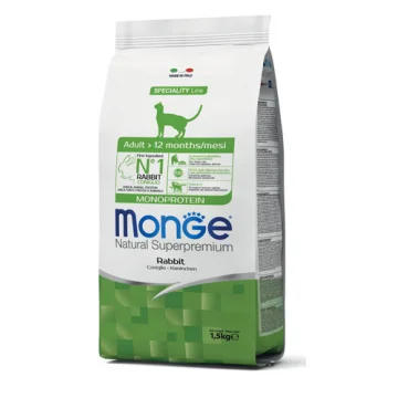 MONGE GATTO SPECIALITY MONOPROTEICO ADULT CONIGLIO 1,5KG