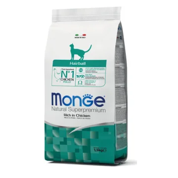 MONGE GATTO HAIRBALL POLLO 1,5KG