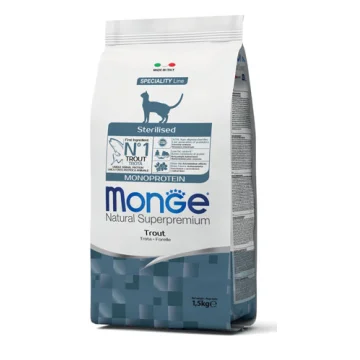 MONGE GATTO SPECIALITY MONOPROTEICO STERILISED TROTA 1,5KG