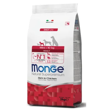 MONGE CANE DAILY MINI ADULT POLLO 800GR