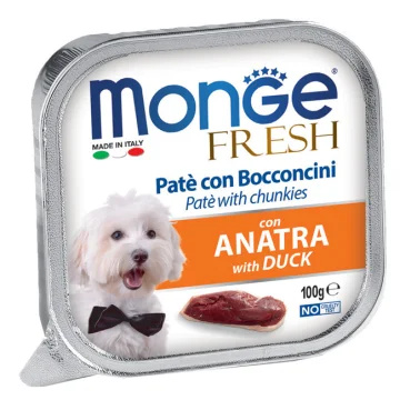 MONGE CANE FRESH PATE' ANATRA 100GR (vaschetta)