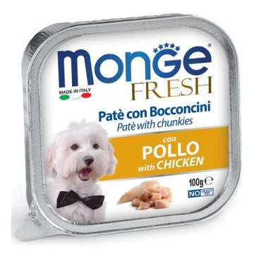 MONGE CANE FRESH PATE' POLLO 100GR (vaschetta)