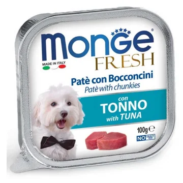 MONGE CANE FRESH PATE' TONNO 100GR (vaschetta)
