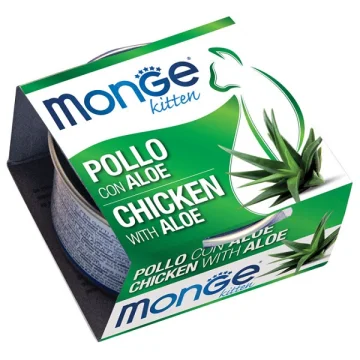 MONGE GATTO FRUIT KITTEN POLLO ALOE 80GR (lattina)