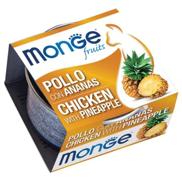 MONGE GATTO FRUIT POLLO ANANAS 80GR (lattina)