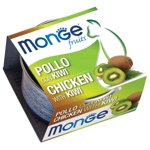 MONGE GATTO FRUIT POLLO KIWI 80GR (lattina) MONGE GATTO FRUIT POLLO KIWI 80GR (lattina)