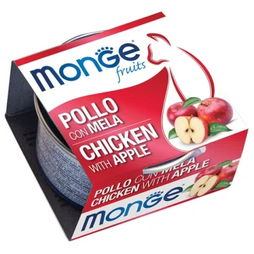 MONGE GATTO FRUIT POLLO MELA 80GR (lattina)